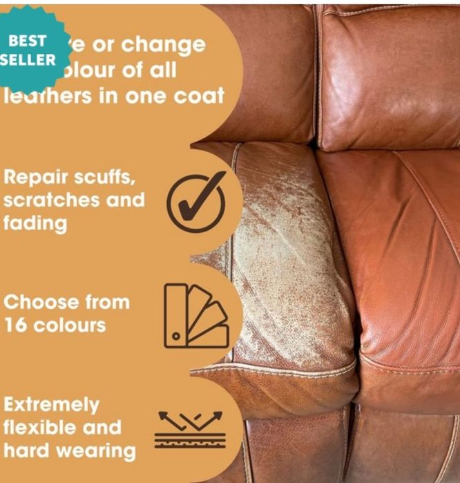 Боя за ремонт на кожа бежова