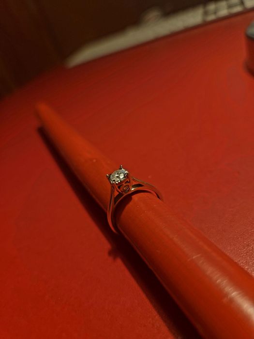Inel Logodnă Aur Galben 14K cu Diamant Natural 0.50ct