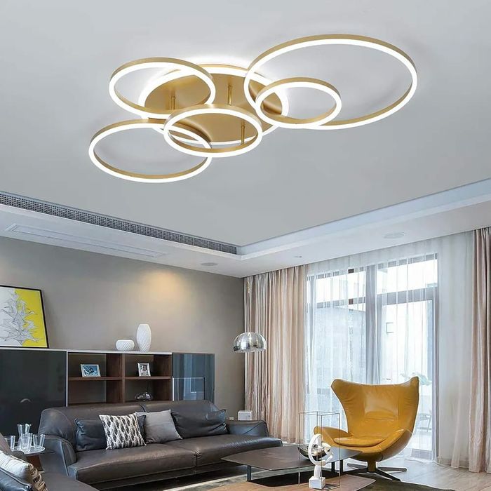 Plafoniera led 6 inele