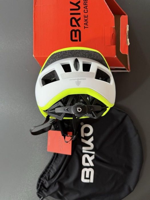 Cască de bicicletă BRIKO Gass 2.0 Alb/Roșu Nouă M - 53-58 cm