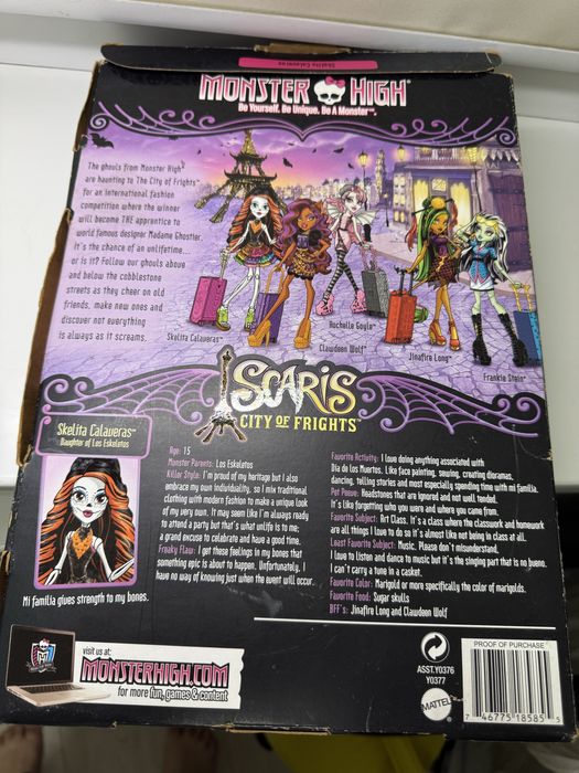 Monster high скелита калаверас