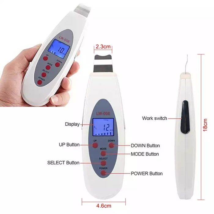 Ултразвукова шпатула, фриматор за почистване на лице, акне, бръчки,