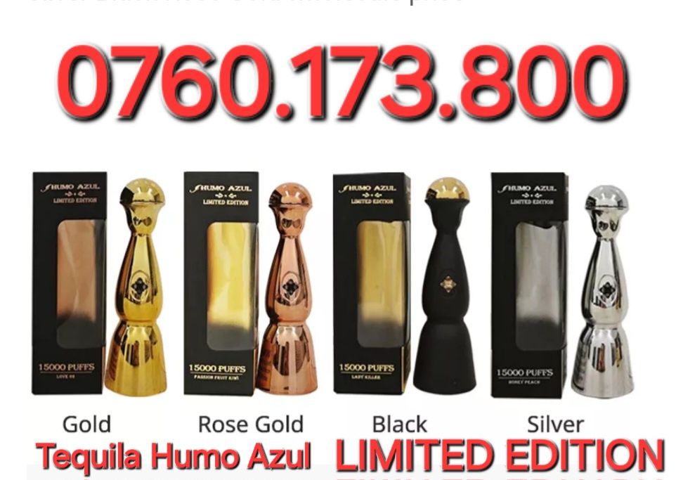 Vape-uri Humo Azul LIMITED EDITION 15k Black/Gold/Silver/Rose Gold