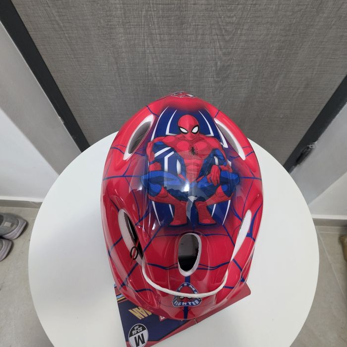 Cască de protecție reglabilă, mărimea M, imprimeu Spiderman, nouă