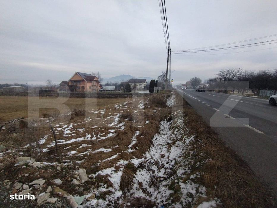 Teren intravilan 3995 mp, 22 m deschidere la DN17, zona Rusu Bargaului