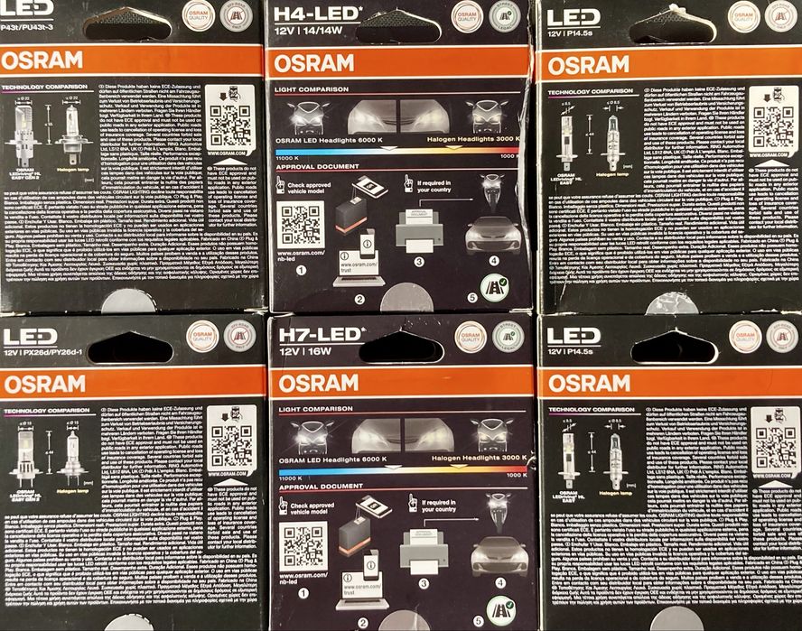Set 2 becuri auto Led Osram diferite modele