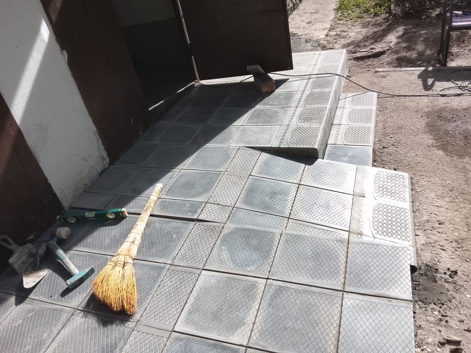 Укладка брусчатки