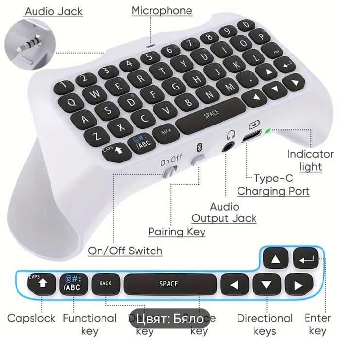 Безжична клавиатура за PS5