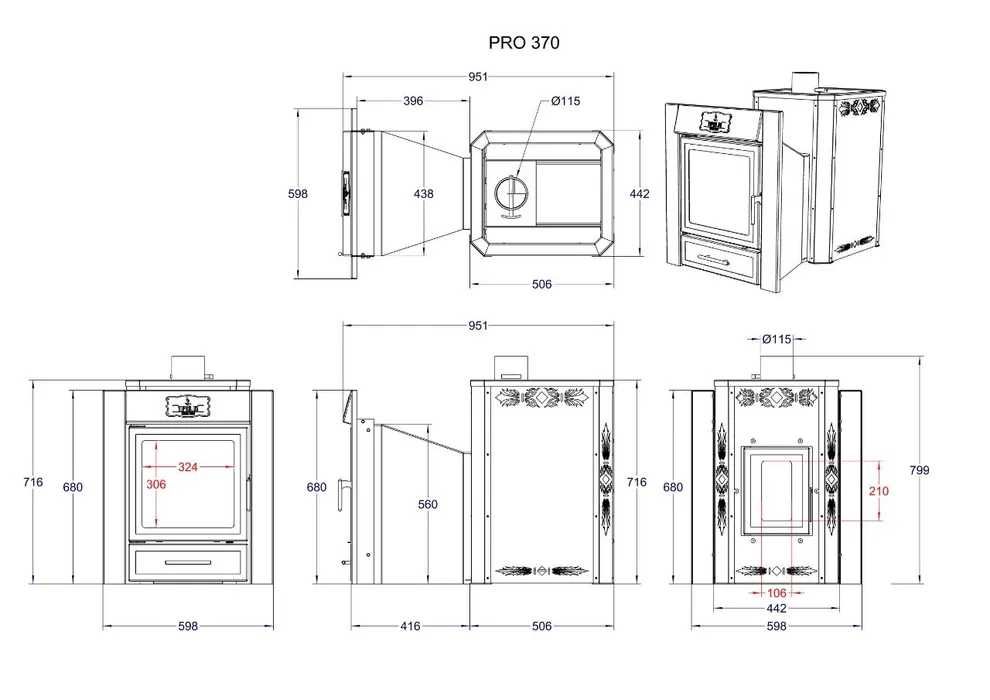 Печь для бани,сауны PRO-370  на 24 куба, сауна, баня, хамам, отопление