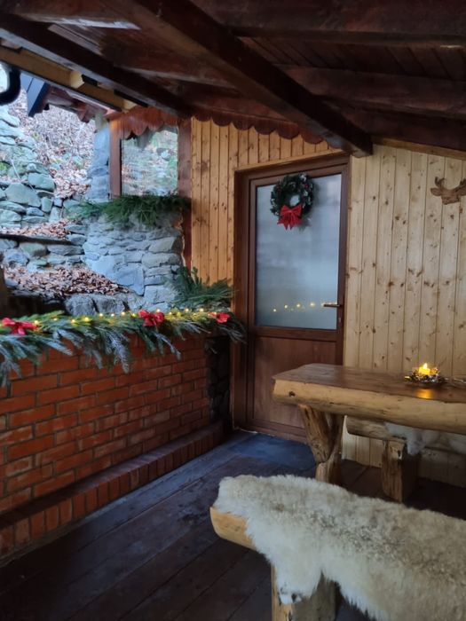 Cabanuta vanatoreasca la munte , cu terasa proprie