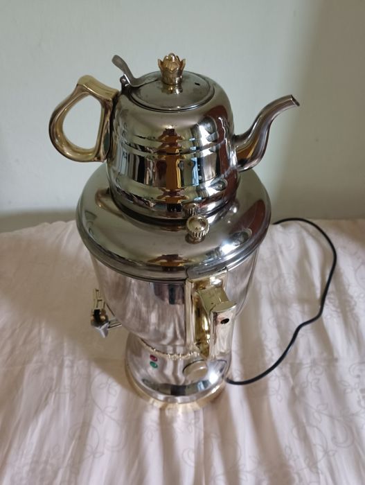 Самовар с чайником, электрический.