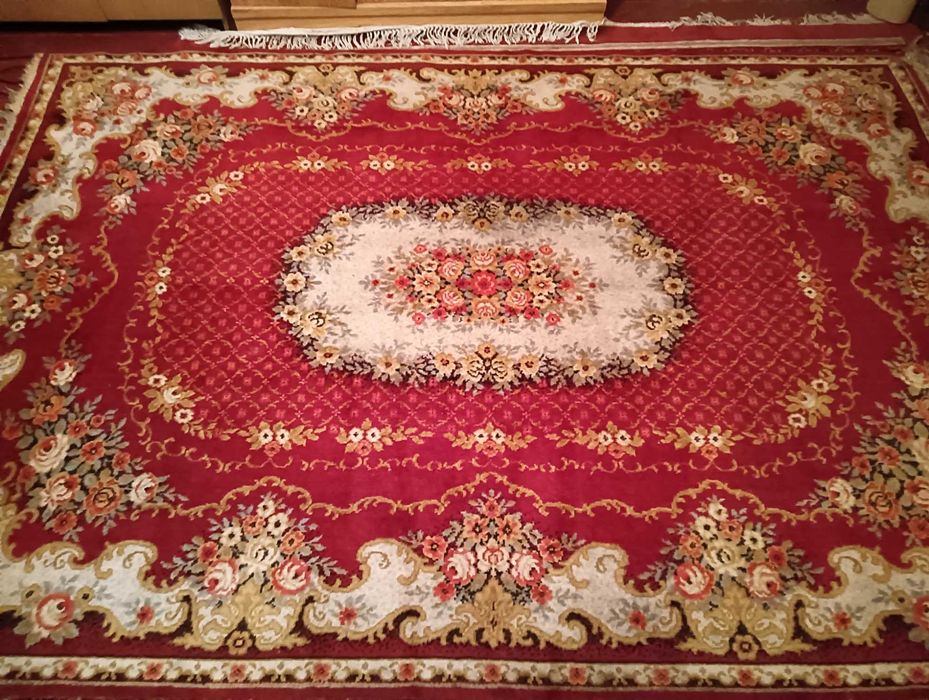 Винтажный ковер гдр райский сад.