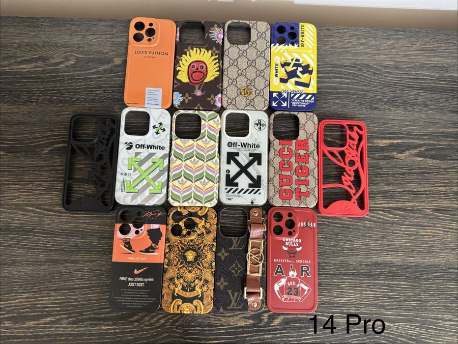 Husa Gucci, Moschino, Louboutin, OffWhite iPhone 14 Pro Max / 14 Pro / 15 Pro / 15 Pro Max / 13 Pro / 13 Pro Max