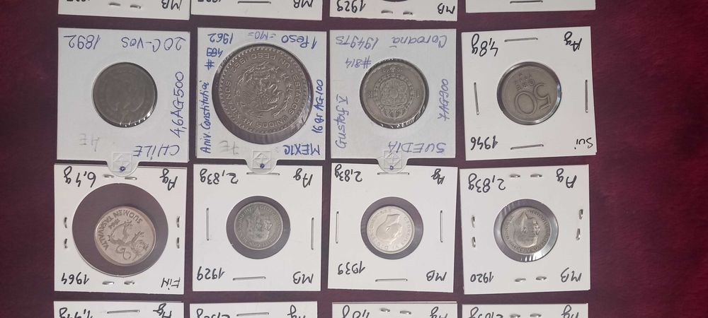 24 monede Argint / 97,53 grame