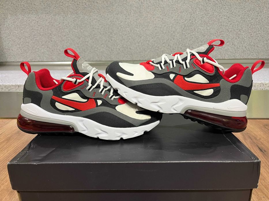 ОРИГИНАЛНИ *** Nike Air Max 270 React Iron Grey/University Red/Black