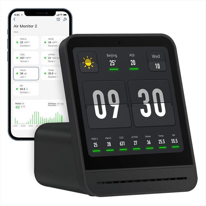 Интелигентен монитор за качество на въздуха Qingping Air Monitor (Gen 2)