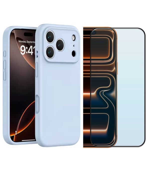 iPHONE 17/PRO/MAX/AIR Husa Softin Catifea + Folie Sticla HD