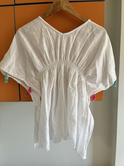 Детски комплект ZARA 11-12г цял бански, плажна рокля и слънчеви очила