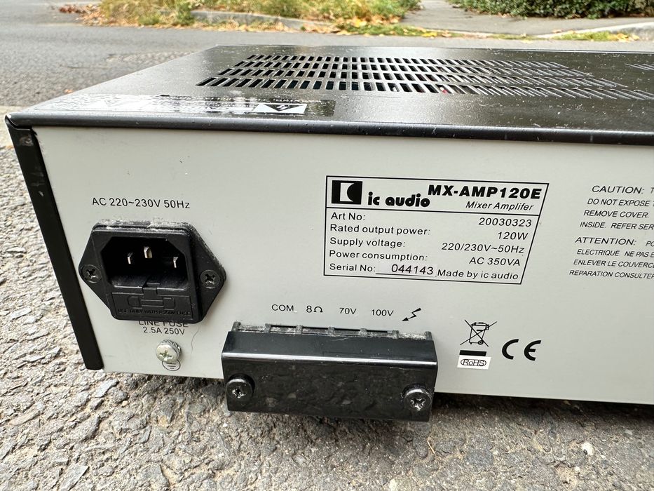 Mixer-Amplificator Linie Profesional IC Audio MX-AMP120E