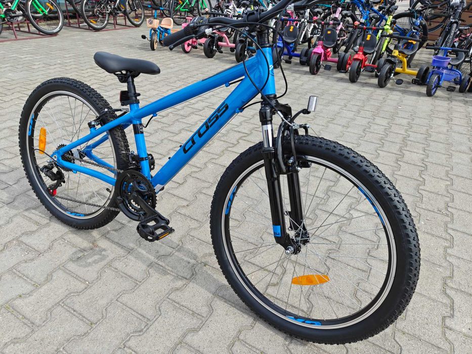 CROSS Алуминиев велосипед 24" RIDER син