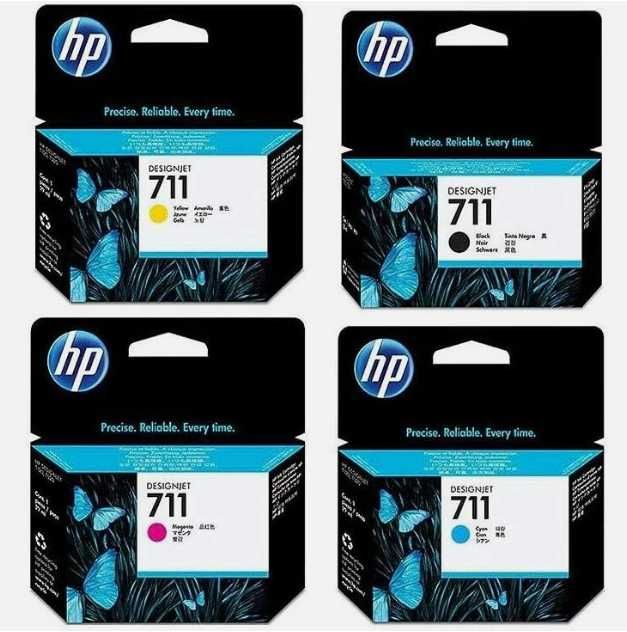 Копмлект краски HP711 оригинал