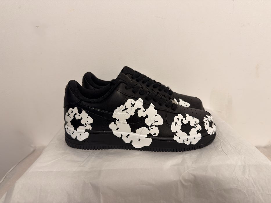 ! Reducere ! Adidasii nike air force 1 custom denim tears