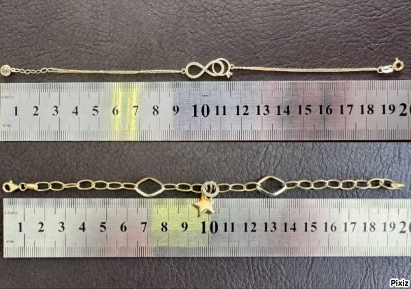 Златни гривни - М А Л К И -  14 кр. / 585 - диаметър 5.5 см.