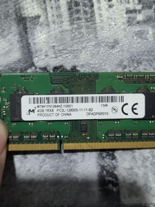 Оперативная память для ноутбука 4gb