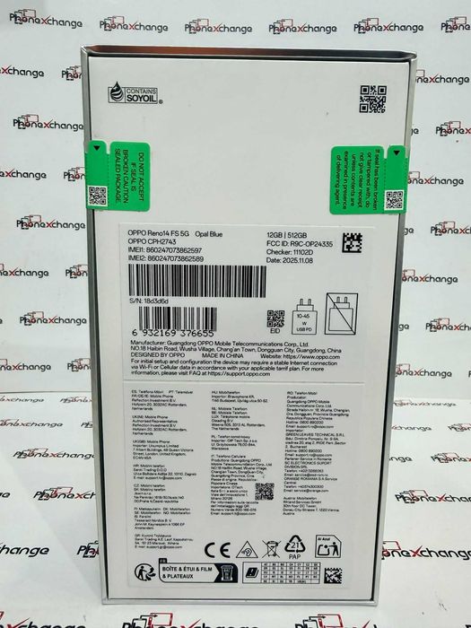 Oppo Reno 14 FS Opal Blue 512/12GB Sigilat