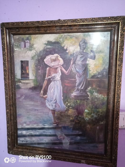 Tablou vechi,semnat,autor consacrat.