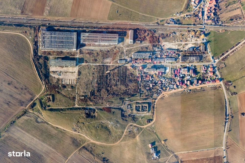 Teren industrial Orastie 13,5 ha cu hale fosta platforma industriala