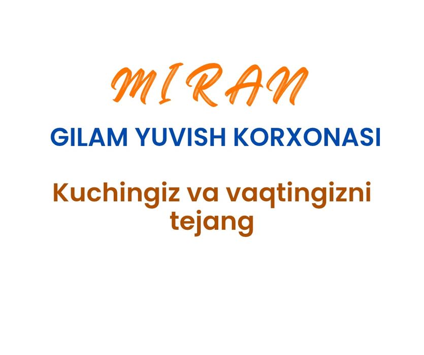 MIRAN gilam yuvish