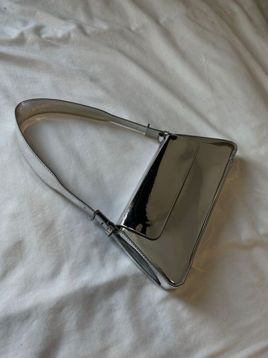 Mini silver чанта