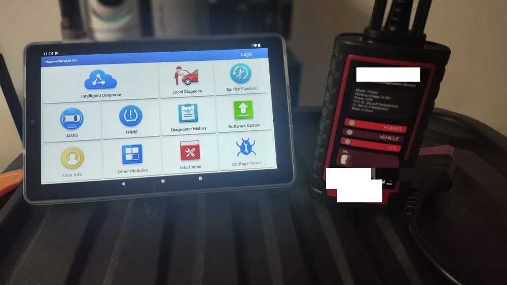 Launch x431 Diagzone с таблет 9inch 2 год. леки коли+камиони+Ел.авт.