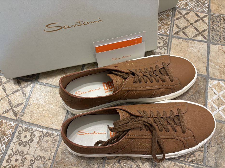 Кеды Santoni коричневые