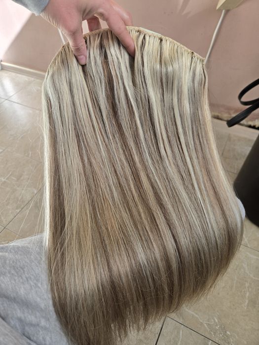 Естествена коса на кичури 130 гр 50 см