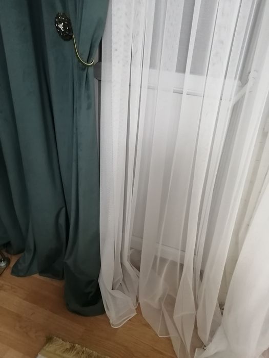 Занавеска шторы зелёный цвет