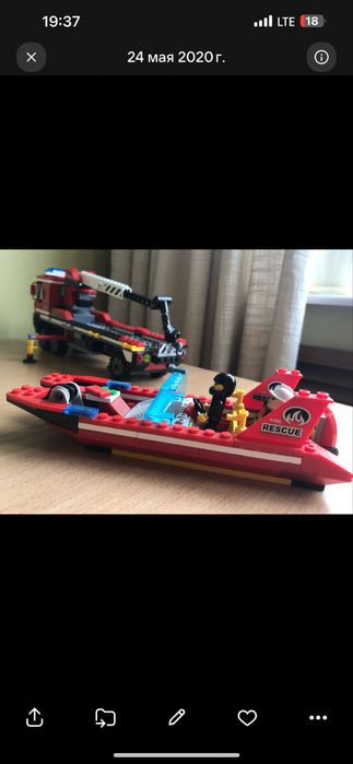 Конструктор Лего «Пожарная машина»