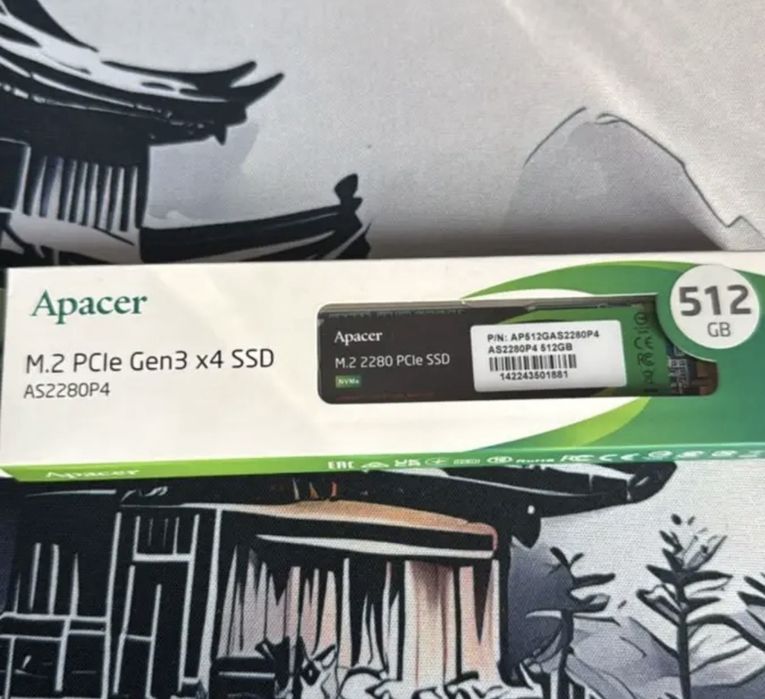 SSD M2 Apacer AS2280P4 512Gb ССД жесткий диск
