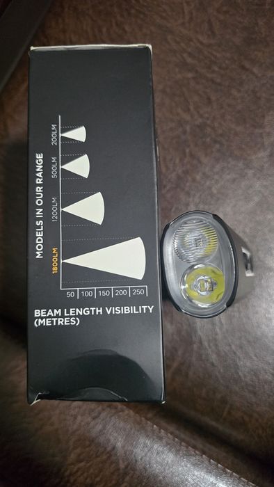Lanterna bicicleta Halford Advanced 1800 lumen.