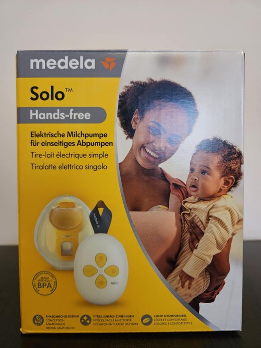 Помпа за кърма - Medela Solo (hands-free) + подаръци
