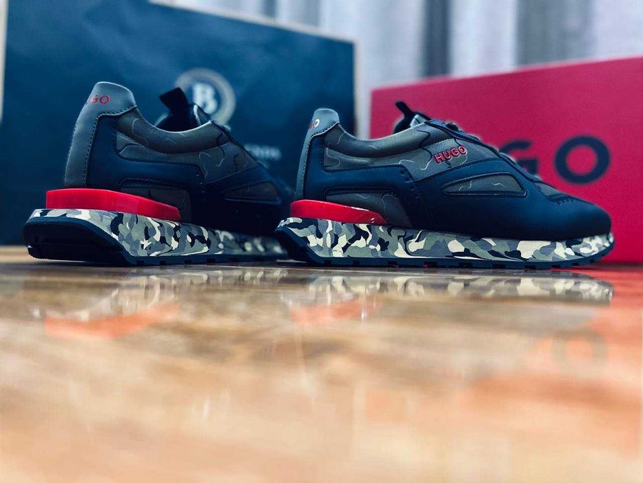 HUGO мужские кроссовки с камуфляжном принтом РАЗМЕР 44,45