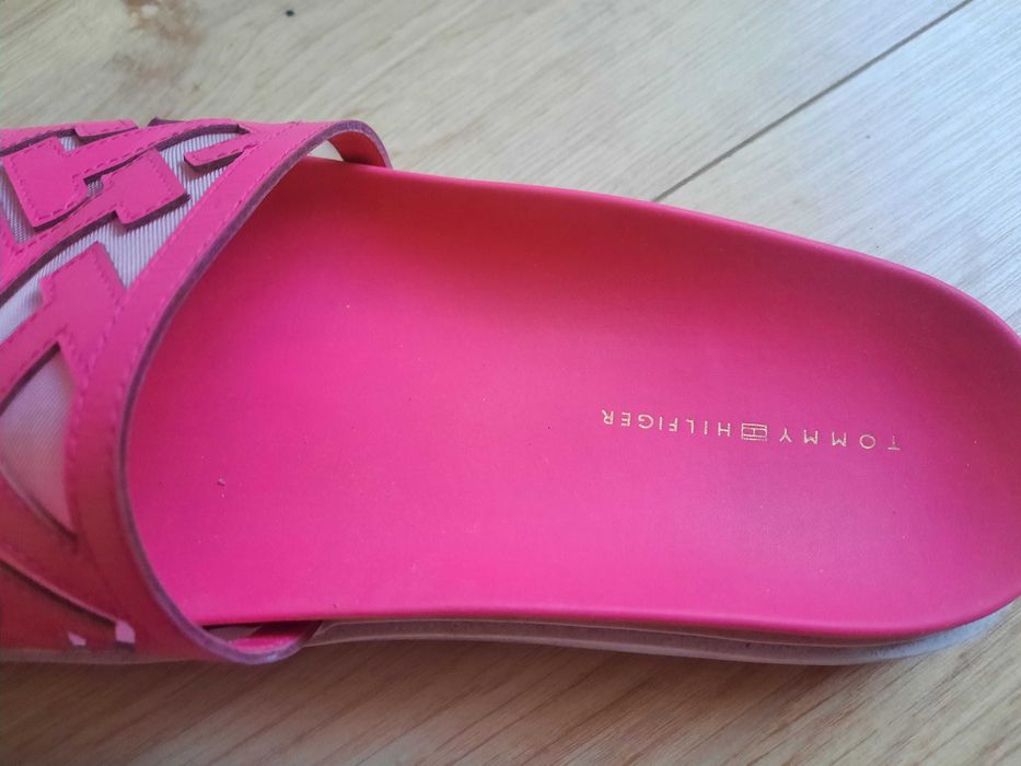 Papuci Tommy Hilfiger piele naturala 40