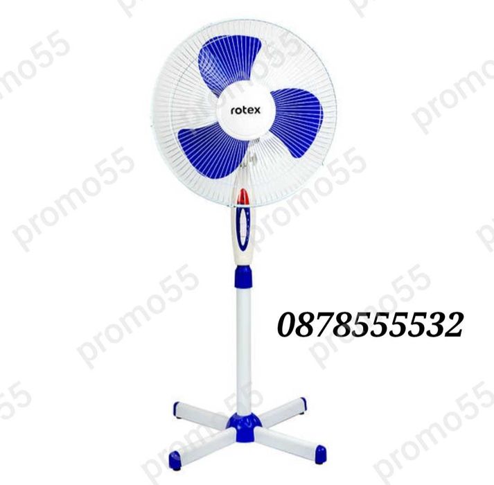 Вентилатор на стойка с регулиране на височината диаметър 40см. 40W