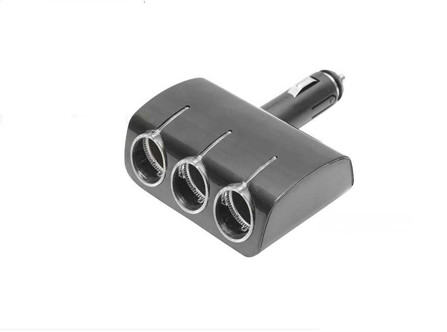 LED Разклонител за запалка без кабел с 3 гнезда - 120W, 12V/24V.