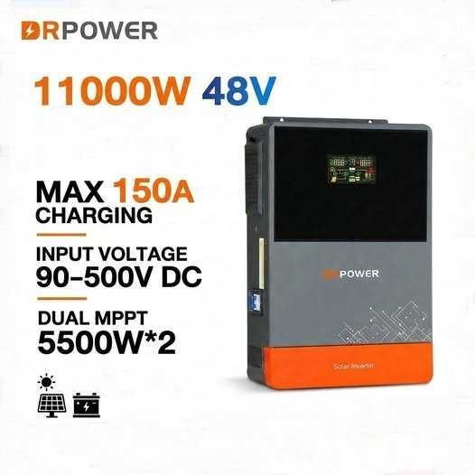 Invertor Solar 11 KW Dual MPPT  Hibrid 48v