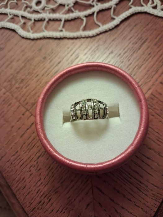 Inel argint cu zirconii