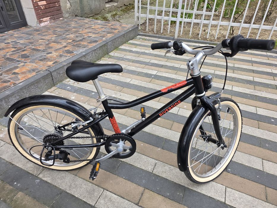 Bicicletă  Riverside 20 inch 500 Negru  Decathlon
