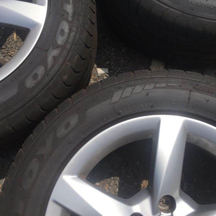 Jante aliaj 5x112 R16 originale anvelope Toyo 225 55 R16
