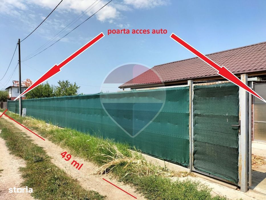 Teren 525 mp si constructie 54 mp in Gulia la 15 min de Bucuresti
